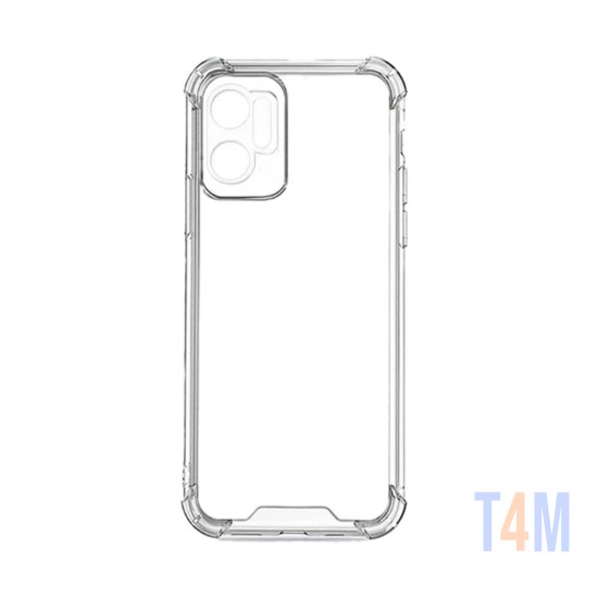 Funda de Silicona con Esquinas Dura para Oppo Realme 9i Transparente